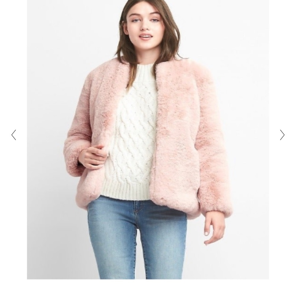 Gap Pink Faux Jacket XS
